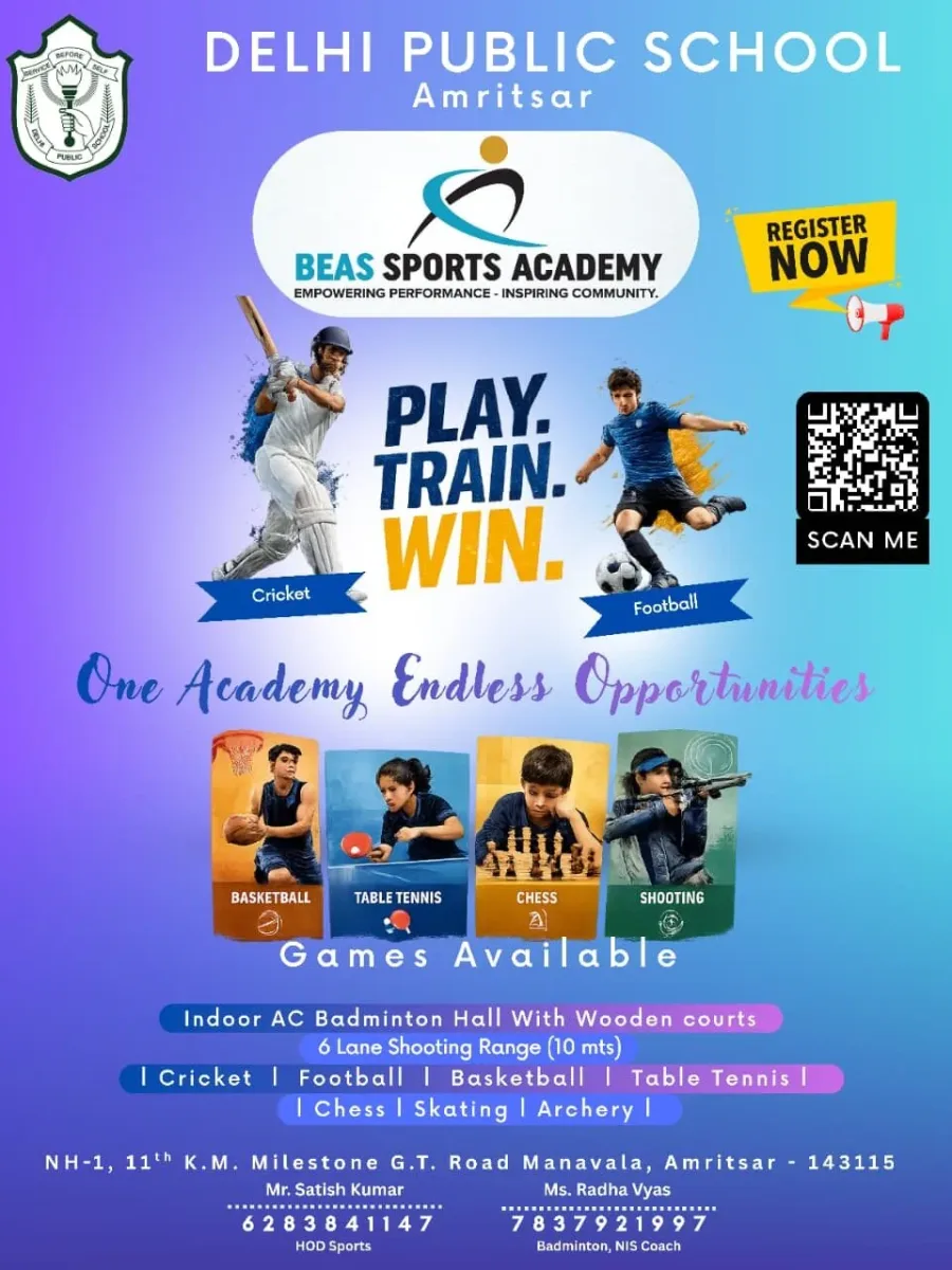 DPS Amritsar Announcement Flyer